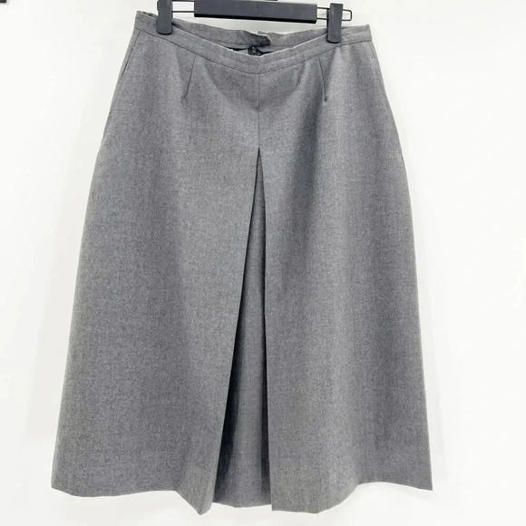 Vintage Cable Car Clothier Suit Skirt Set Womens 14 Gray Blazer Pleated A Line - Picture 4 of 10